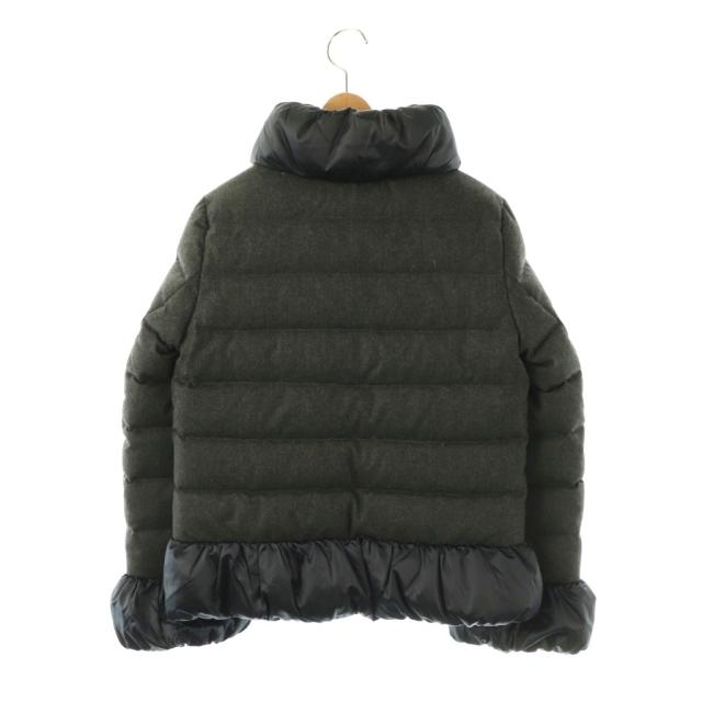 【中古】モンクレール × サカイマリコ ダウンジャケット アウター ジップアップ 152?p グレー ネイビー /DO ■OS_1