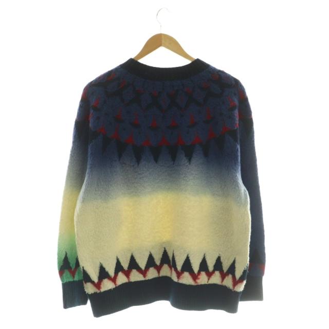 【中古】サカイ sacai Jacquard Knit Pullover ジャガード ニット プルオーバー セーター 2 マルチカラー 24-03334_1