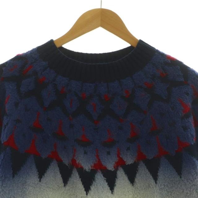 【中古】サカイ sacai Jacquard Knit Pullover ジャガード ニット プルオーバー セーター 2 マルチカラー 24-03334_2