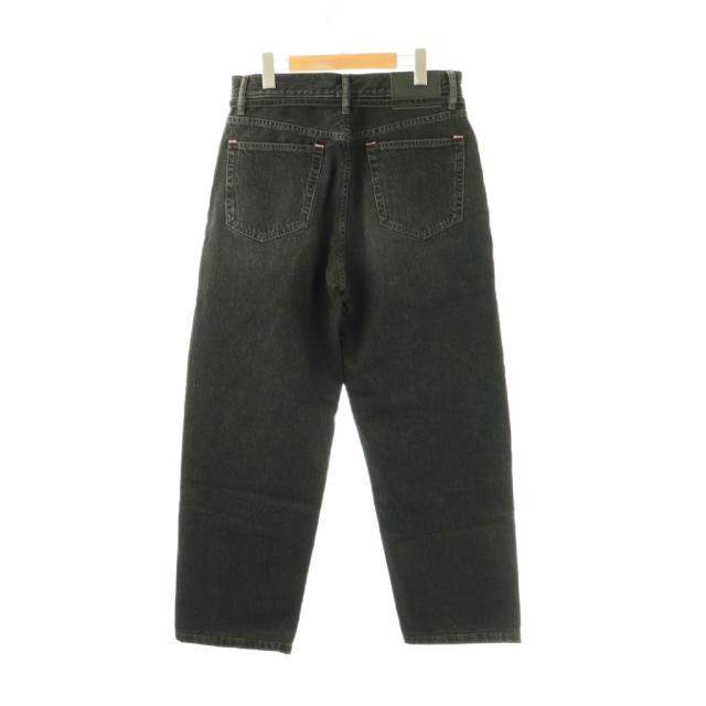 【中古】アクネ ストゥディオズ Acne Studios ワイドデニムパンツバギーパンツ ボタンフライ 28 ブラック /HK ■OS_1