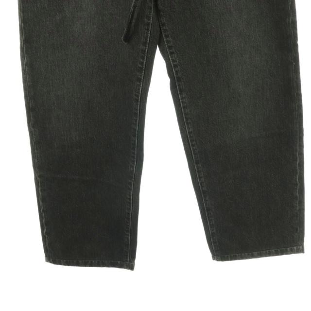 【中古】アクネ ストゥディオズ Acne Studios ワイドデニムパンツバギーパンツ ボタンフライ 28 ブラック /HK ■OS_4