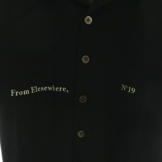 【中古】ソーイ SOE From Elesewhere オープンカラー半袖シャツ 開襟シャツ 1 ブラック /DF ■OS ■SH メンズ_3