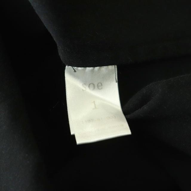 【中古】ソーイ SOE From Elesewhere オープンカラー半袖シャツ 開襟シャツ 1 ブラック /DF ■OS ■SH メンズ_5
