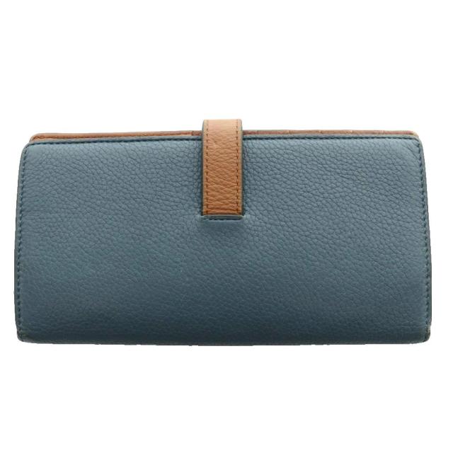【中古】ロエベ LOEWE バーティカルウォレット 二つ折り財布 レザー 茶 ブラウン /SS ■OS ■OH レディース_1
