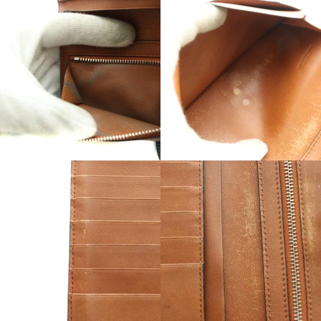【中古】ロエベ LOEWE バーティカルウォレット 二つ折り財布 レザー 茶 ブラウン /SS ■OS ■OH レディース_8