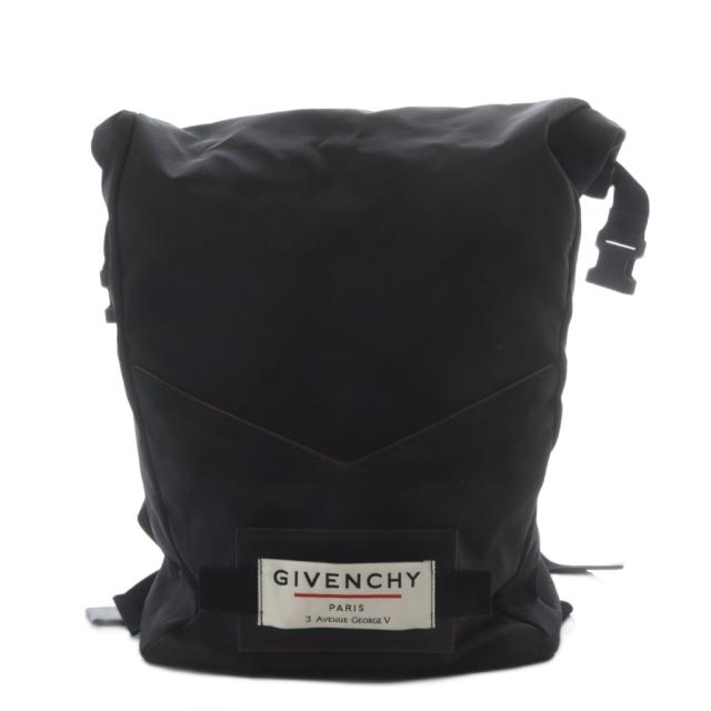 【中古】ジバンシィ GIVENCHY Downtown Backpack バックパック バッグ リュックサック ナイロン ブラック