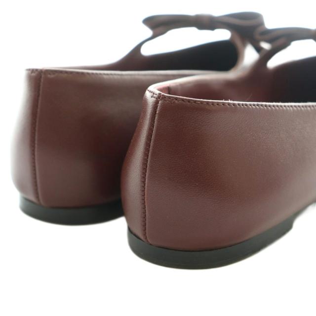 【中古】シャネル CHANEL 25AW Mary Janes メリージェーン リボンフラットシューズ パンプス ココマ−ク 36.5_4