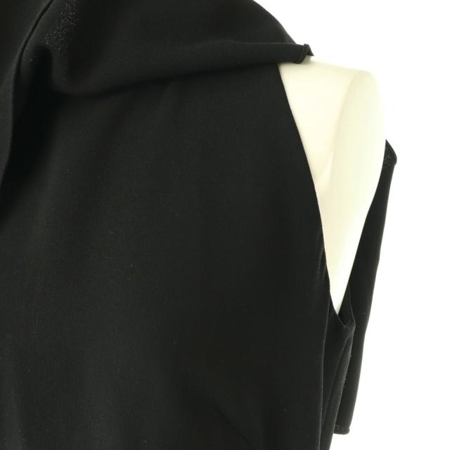 【中古】ラルフローレン パープルレーベル レイヤーデザインワンピ ロング ノースリーブ 0 ブラック /DO ■OS