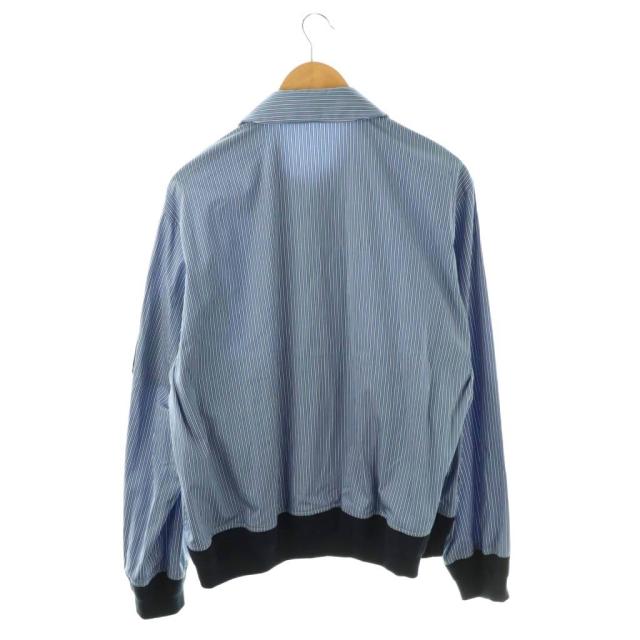 【中古】サカイ 25AW Poplin Blouson striped panelled ボンバージャケット ブルゾン 2 ブルー 白 紺 /ES ■OS_1