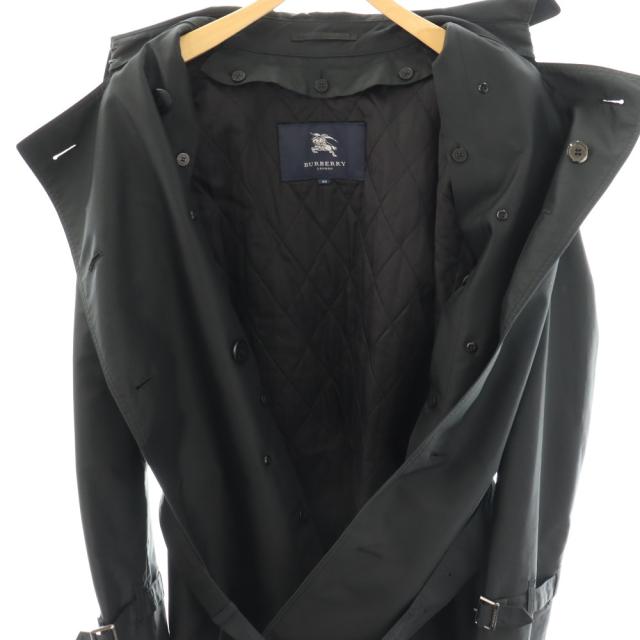 【中古】バーバリー ロンドン BURBERRY LONDON 中綿ライナーベスト付きトレンチコート 44 ブラック /ES ■OS ■SH_5