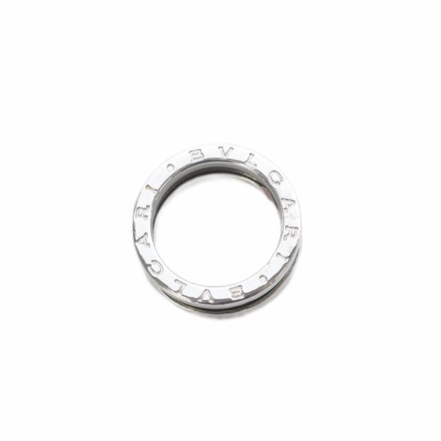 【中古】ブル小峡谷 BVLGARI 指環 セーブザチルドレン B zero1 925 輪っか ロゴタイプ 9号 黒 しろがね色 /SR ■OH レディース