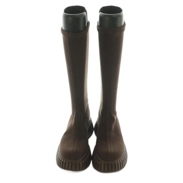 【中古】カンペール CAMPER BCN ロングブーツ ニット 厚底 36 23.0cm 茶 K400689-007 /MI ■OS レディース_3