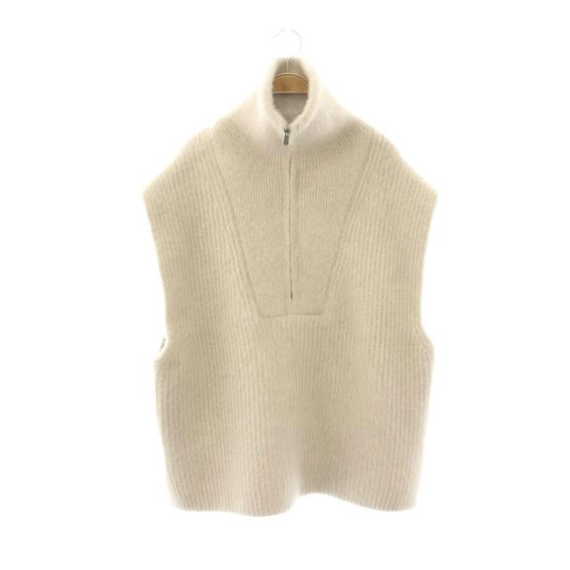 【中古】カオス CHAOS 24AW ブルーフォックススキッパーニット ベスト F ベージュ /HK ■OS ■SH レディース