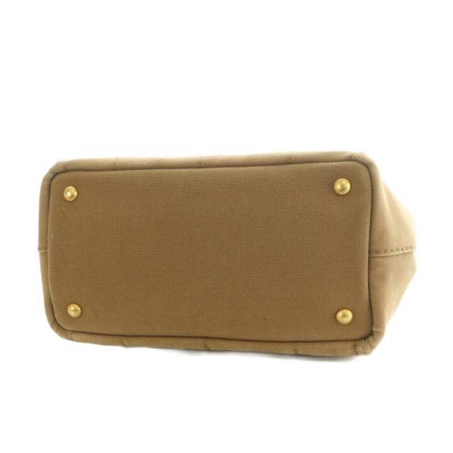 【中古】プラダ PRADA カナパ 2WAY トートバッグ ショルダーバッグ キャンバス 茶 1BG439 /MI ■OS レディース_3