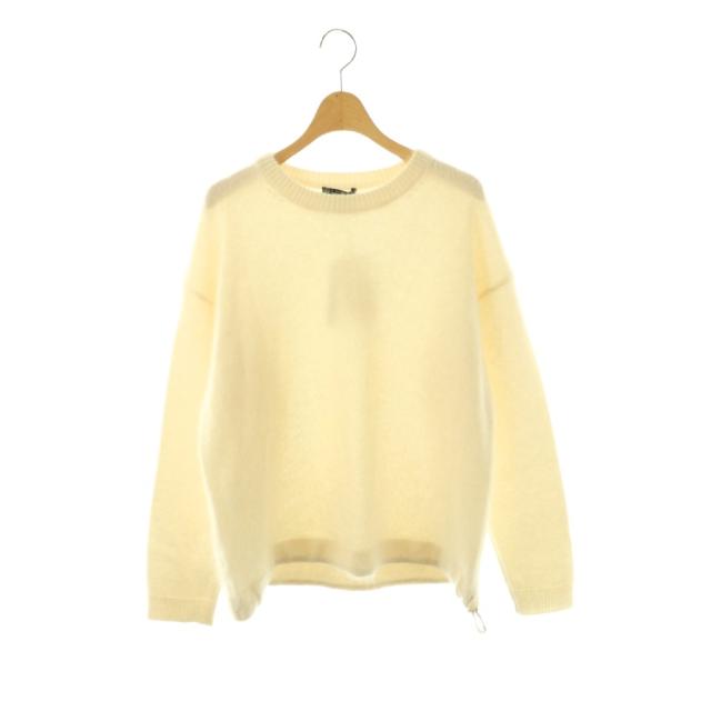 【中古】未使用品 セオリー 25AW ニット セーター 長袖 カシミヤ S アイボリー /DO ■OS レディース