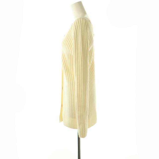 【中古】未使用品 セオリー 25AW MORTON WOOL LS OPN BACK CRDI カーディガン ニット 長袖 ウール S アイボリー_2