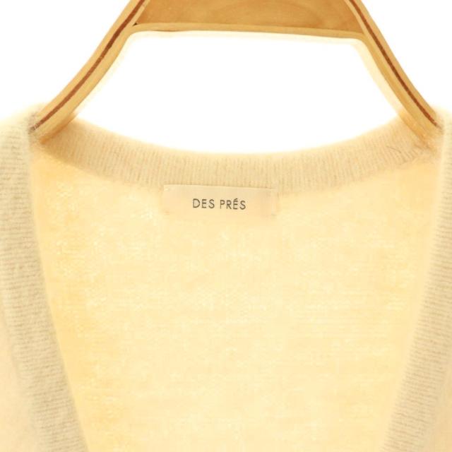 【中古】デプレ DES PRES トゥモローランド フォックスカシミヤ Vネックベスト ニット F オフホワイト /HK ■OS_5
