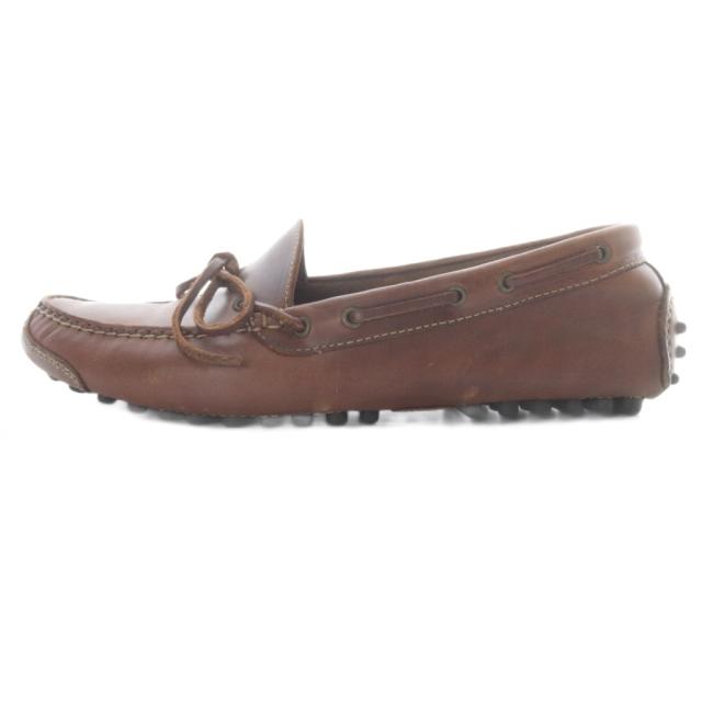【中古】コールハーン COLE HAAN AIR GRANT ドライビングシューズ デッキシューズ レザー 8.5 茶色 /SR ■AD メンズ