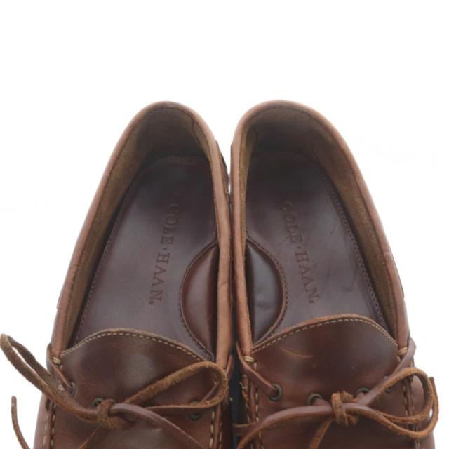 【中古】コールハーン COLE HAAN AIR GRANT ドライビングシューズ デッキシューズ レザー 8.5 茶色 /SR ■AD メンズ