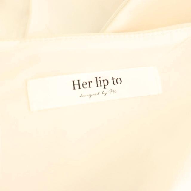 【中古】ハーリップトゥ Her lip to 25SS Adelaide Slit Sleeve Belted Dress ワンピース M ライトベージュ /AQ