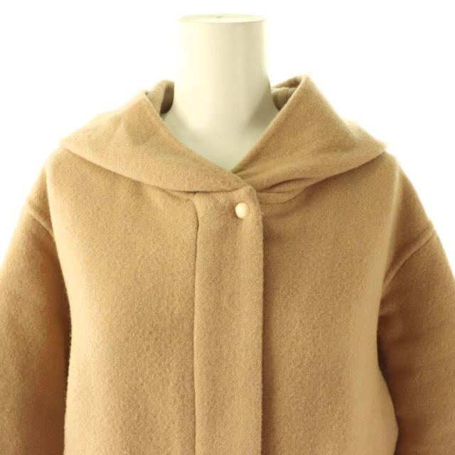 【中古】ブルーレーベルクレストブリッジ BLUE LABEL CRESTBRIDGE コート アウター ジップアップ ウール 36 ベージュ