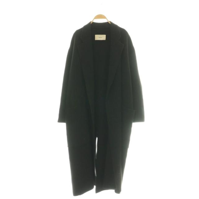 【中古】トゥデイフル TODAYFUL Wool Over Coat チェスターコート アウター ロング 黒いこと /DF ■os レディース