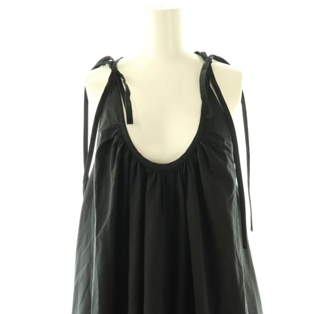 【中古】コー CO Gathered Halter マキシワンピース ロング XS 黒 /NR ■OS レディース_3