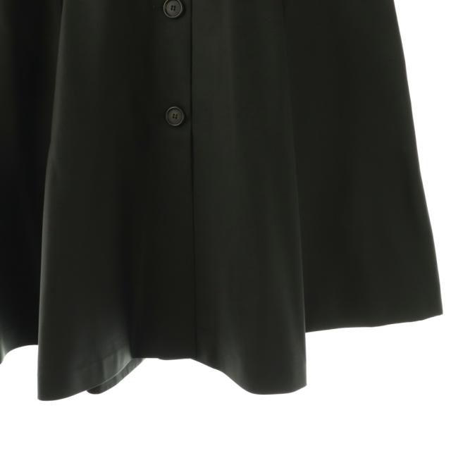 【中古】プラダ PRADA フロントボタンフレアスカート ミモレ ロング 38S 黒 /NR ■OS レディース_3