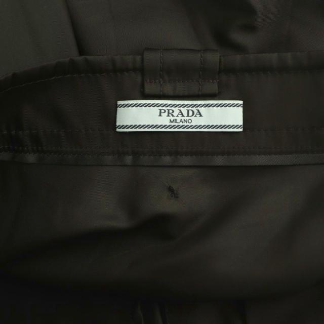 【中古】プラダ PRADA フロントボタンフレアスカート ミモレ ロング 38S 黒 /NR ■OS レディース_4