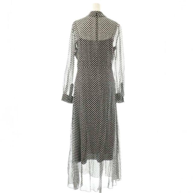 【中古】クリスチャンディオール Christian Dior フレアワンピース シアー シースルー マキシ ロング 長袖_1