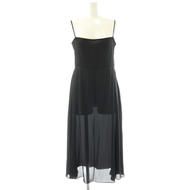 【中古】クリスチャンディオール Christian Dior フレアワンピース シアー シースルー マキシ ロング 長袖_3