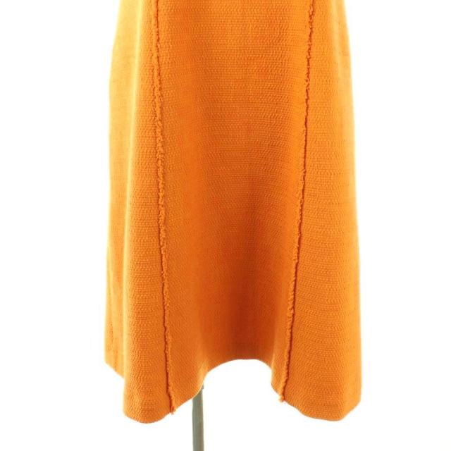 【中古】フォクシーニューヨーク FOXEY NEW YORK 43882 Dress Yvette ワンピース ロング 半袖 40 オレンジ /HK ■OS_3