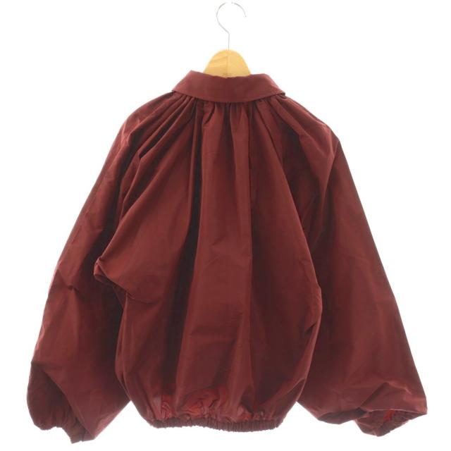 【中古】パトゥ PATOU 25AW リサイクルファイユ バブル ブラウス シャツ 34 ボルドー /DF ■OS レディース