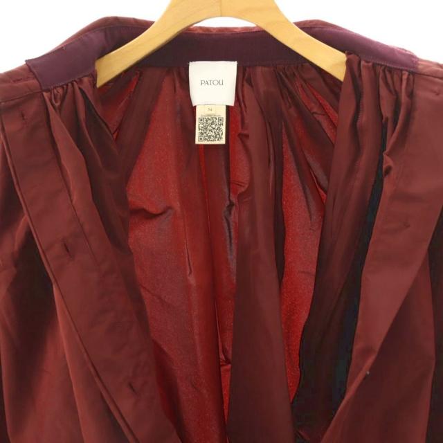 【中古】パトゥ PATOU 25AW リサイクルファイユ バブル ブラウス シャツ 34 ボルドー /DF ■OS レディース