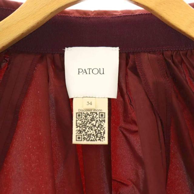 【中古】パトゥ PATOU 25AW リサイクルファイユ バブル ブラウス シャツ 34 ボルドー /DF ■OS レディース
