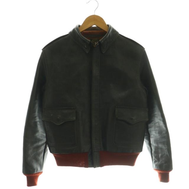 【中古】トイズマッコイ TYPE A-2 H OKAMOTO ARMY AIR FORCES フライトジャケット レザー アウター 38