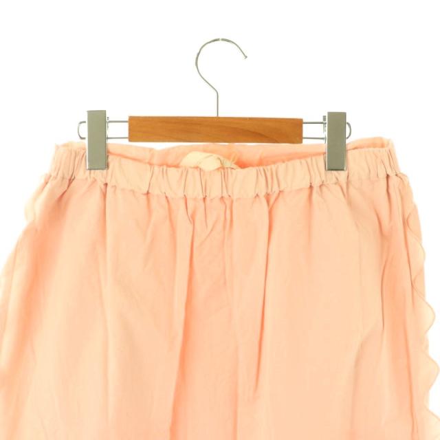 【中古】未使用品 ローブデポー ROBE de PEAU R305 JOUJOU APRON SKIRT スカート ロング フレア F ピンク /NR ■OS_3