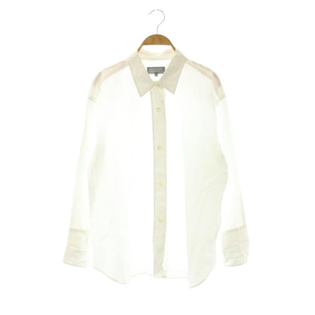 【中古】マーガレットハウエル MARGARET HOWELL 25SS PLAIN POPLIN SHIRT  シャツ ブラウス 長袖 2 白