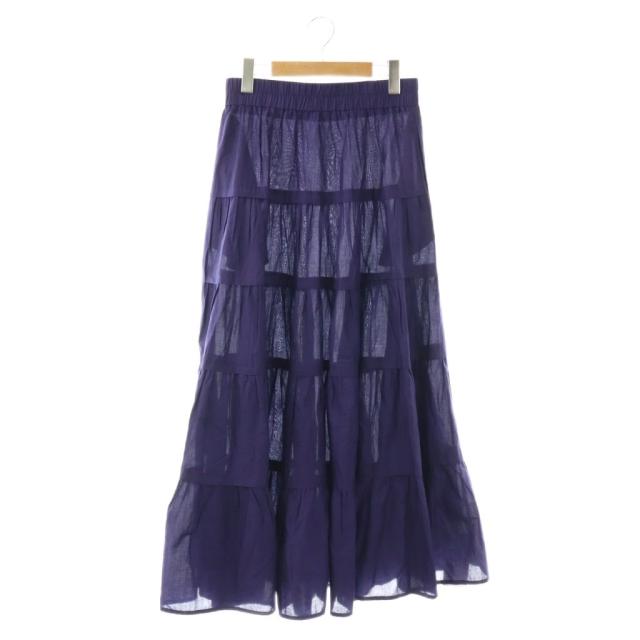 【中古】未使用品 マーレット Merlette 25AW HANA SKIRT スカート ロング フレア S ネイビー /DO ■OS レディース