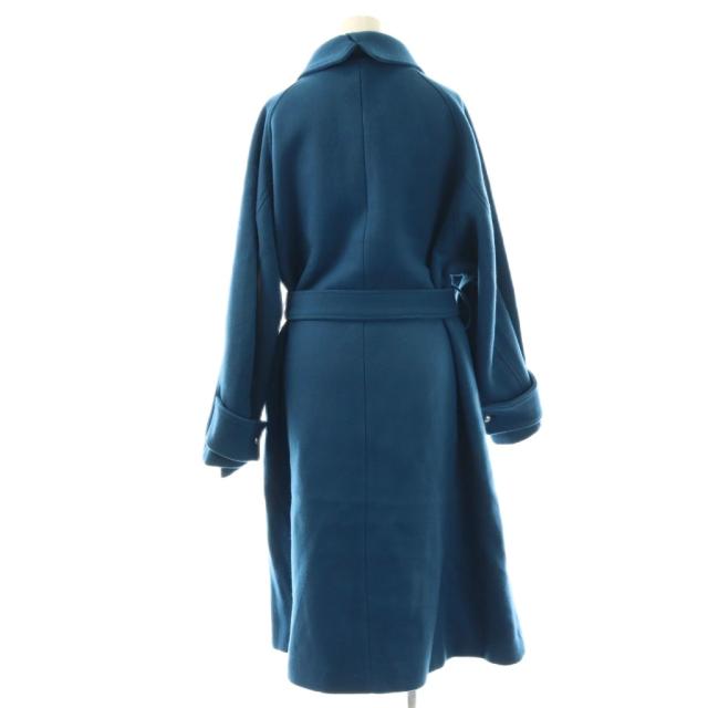 【中古】未使用品 アメリ AMERI SOFT WOOL BAL COLLAR COAT バルカラーコート アウター ロング S ブルー レディース_1
