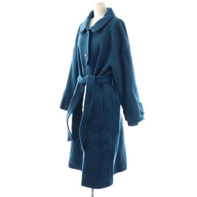 【中古】未使用品 アメリ AMERI SOFT WOOL BAL COLLAR COAT バルカラーコート アウター ロング S ブルー レディース_2