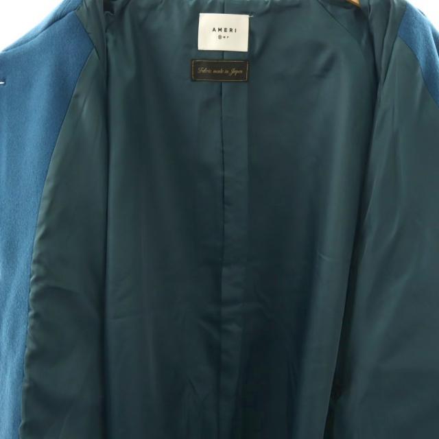 【中古】未使用品 アメリ AMERI SOFT WOOL BAL COLLAR COAT バルカラーコート アウター ロング S ブルー レディース_3