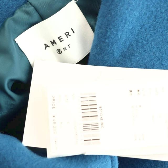 【中古】未使用品 アメリ AMERI SOFT WOOL BAL COLLAR COAT バルカラーコート アウター ロング S ブルー レディース_4