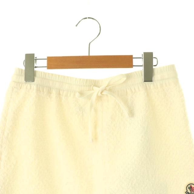 【中古】モンクレール MONCLER SHORT SHORTS ツイードレイヤー ショートパンツ コットン 40 アイボリー /NR ■OS_3