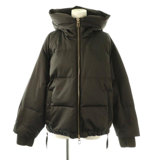 【中古】デュノ DUNO HEKA MJ MESTRE ダウンジャケット フード 38 ブラック /ES ■OS レディース