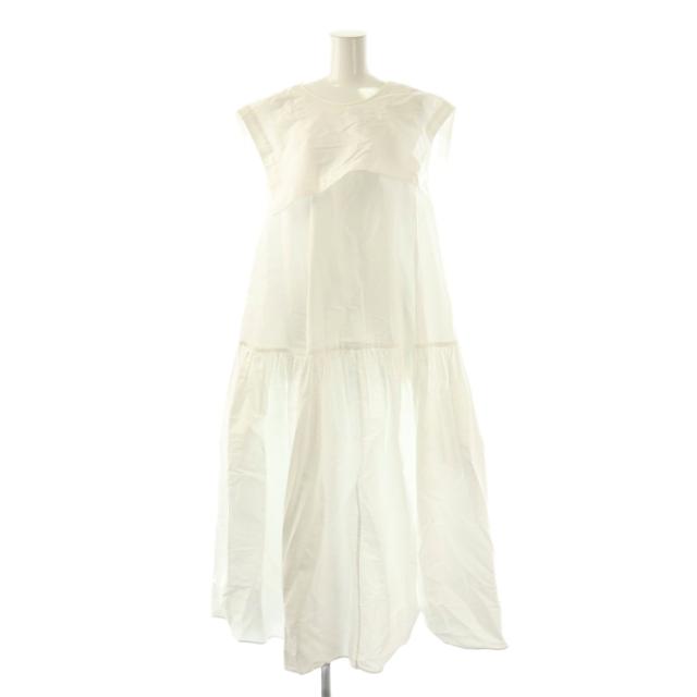 【中古】シーニュ Cygne seicochan セーラーワンピース ノースリーブ 白 /CX ■OS レディース