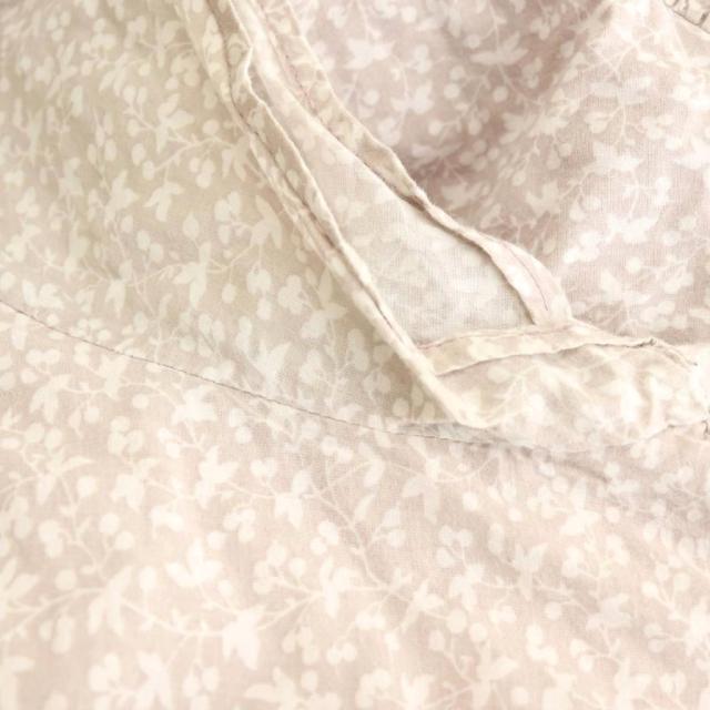 【中古】マリハ MARIHA 花柄 草原の虹のドレス ワンピース ティアード 花柄 36 モカ 白 ピンク /CX ■OS レディース