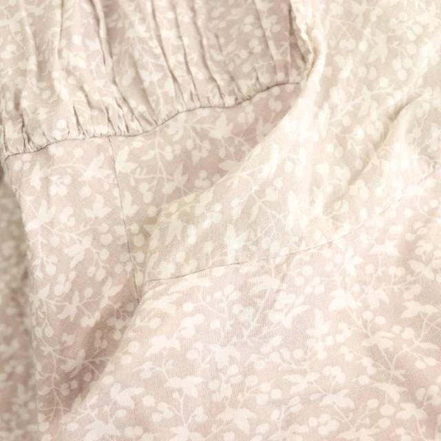【中古】マリハ MARIHA 花柄 草原の虹のドレス ワンピース ティアード 花柄 36 モカ 白 ピンク /CX ■OS レディース