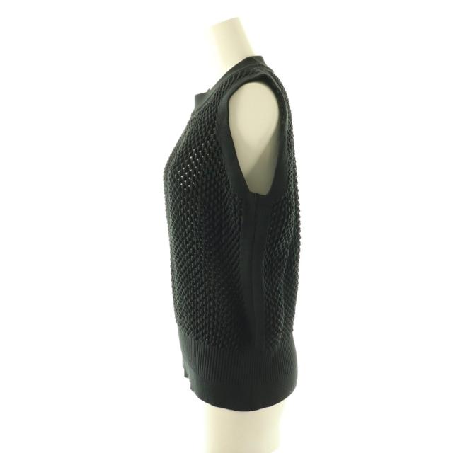 【中古】シーエフシーエル CFCL LATTICE VESTノースリーブニット ベスト 1 ブラック /DO ■OS ■SH レディース_2