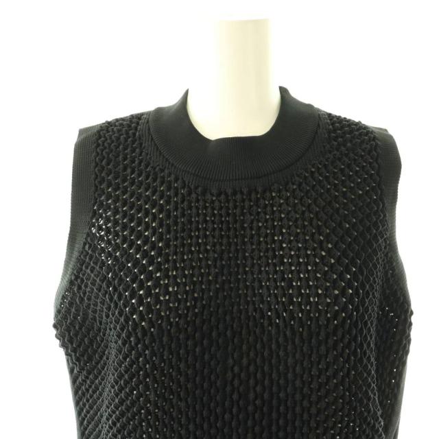 【中古】シーエフシーエル CFCL LATTICE VESTノースリーブニット ベスト 1 ブラック /DO ■OS ■SH レディース_3